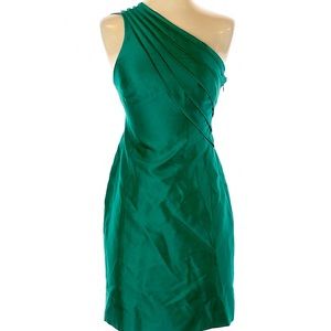 Reiss green silk dress
